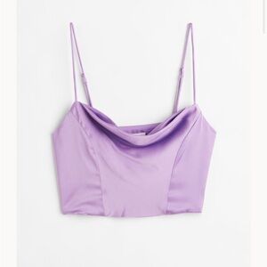H&M Satin Corset Top
